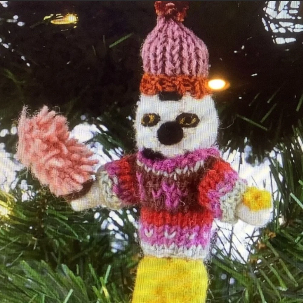 West Elm Felt Dapper Owl Ornament NWT